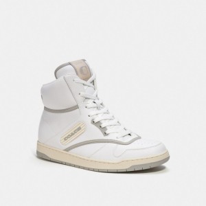 Férfi COACH® C202 High Top Sportcipő Fehér | HUVRD129