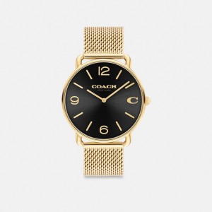 Férfi COACH® Elliot, 41 Mm Óra Arany Fekete | HUZUP288