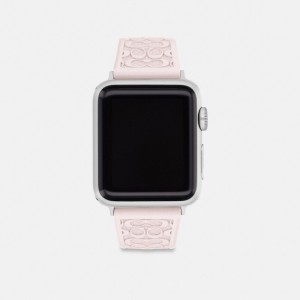 Női COACH® Apple Strap, 38 Mm, 40 Mm And 41 Mm Óra Rózsaszín | HUOKO611