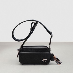 Női COACH® Crossbody Belt In Coachtopia Leather Crossbody Táska Fekete | HUTCH780