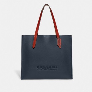 Női COACH® Relay Tote Kék | HUILD939