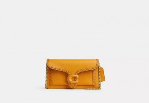 Női COACH® Tabby Chain With Braid Clutch Narancssárga | HUFDN762