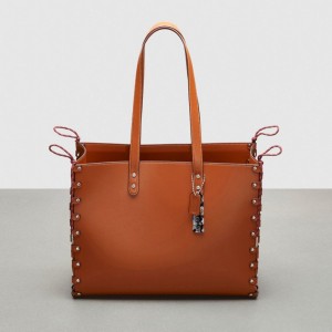 Női COACH® The Re Laceable: Large Tote Barna | HUDFK944