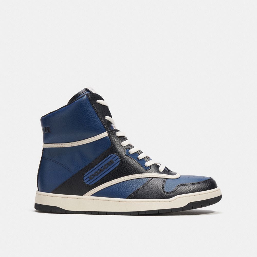 Férfi COACH® C202 High Top Sportcipő Mélykék | HUCTF130