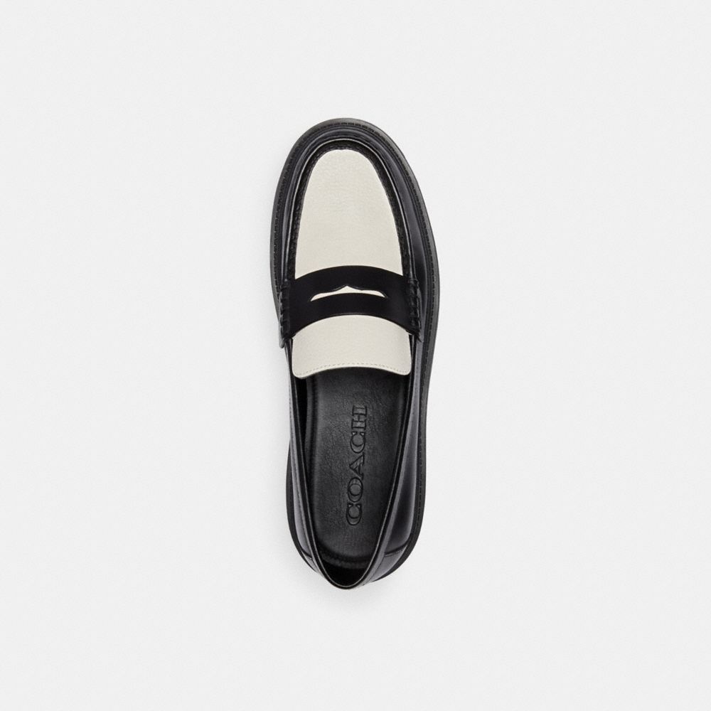 Férfi COACH® Cooper Loafer Fekete Fehér | HUDFV112