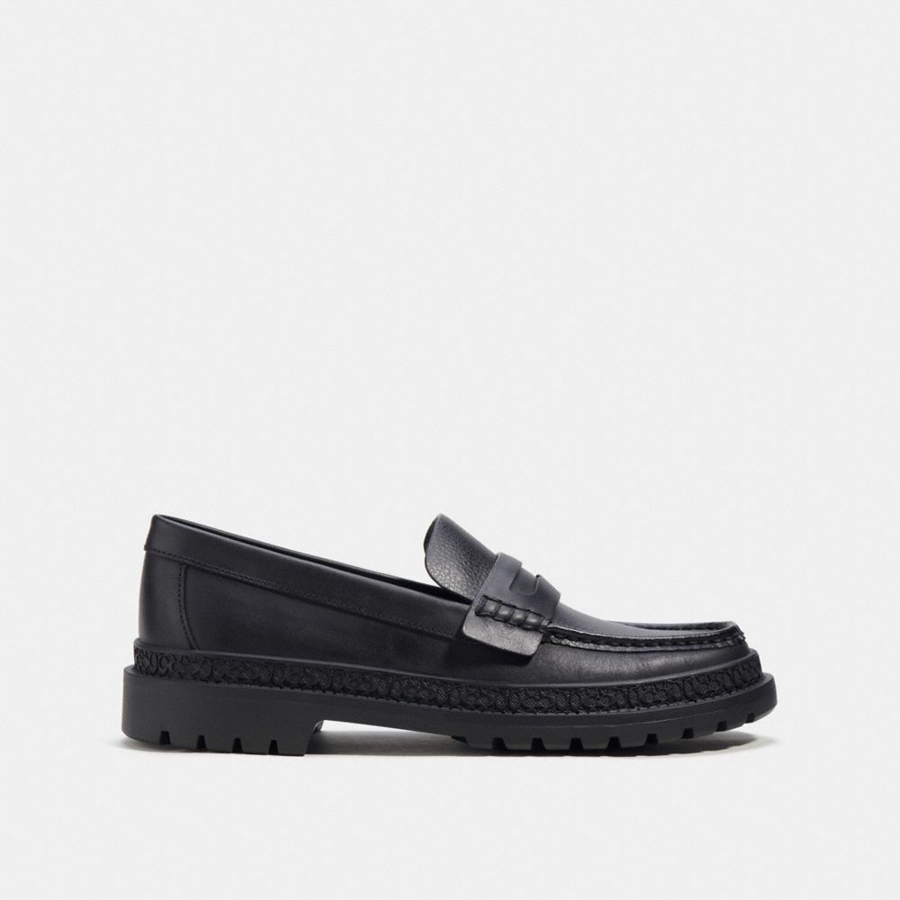 Férfi COACH® Cooper Loafer Fekete | HUSGC111