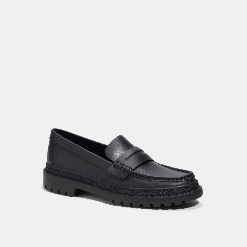 Férfi COACH® Cooper Loafer Fekete | HUSGC111