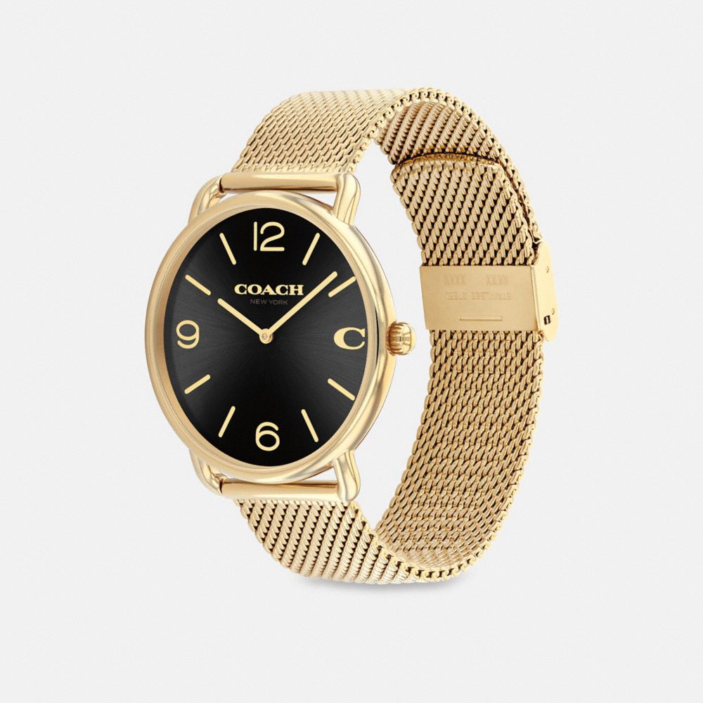 Férfi COACH® Elliot, 41 Mm Óra Arany Fekete | HUZUP288