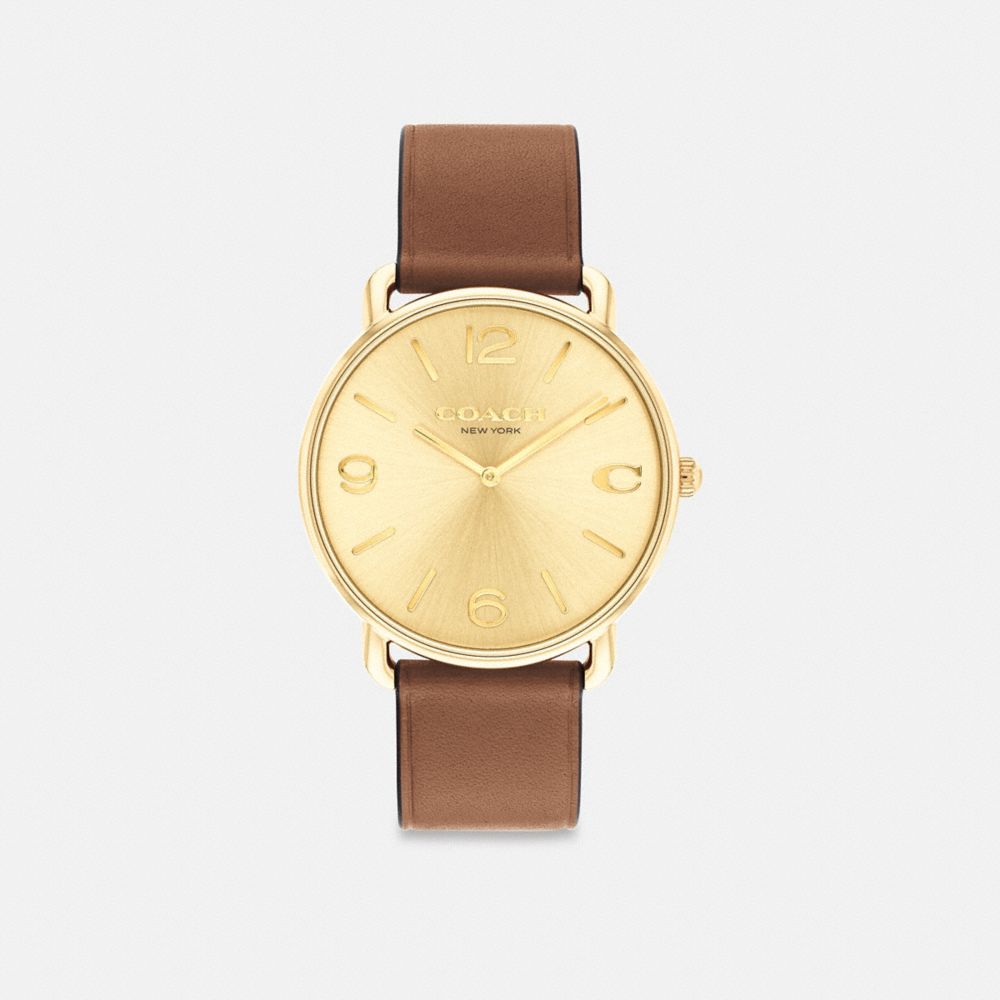 Férfi COACH® Elliot, 41 Mm Óra Barna | HUXYO287