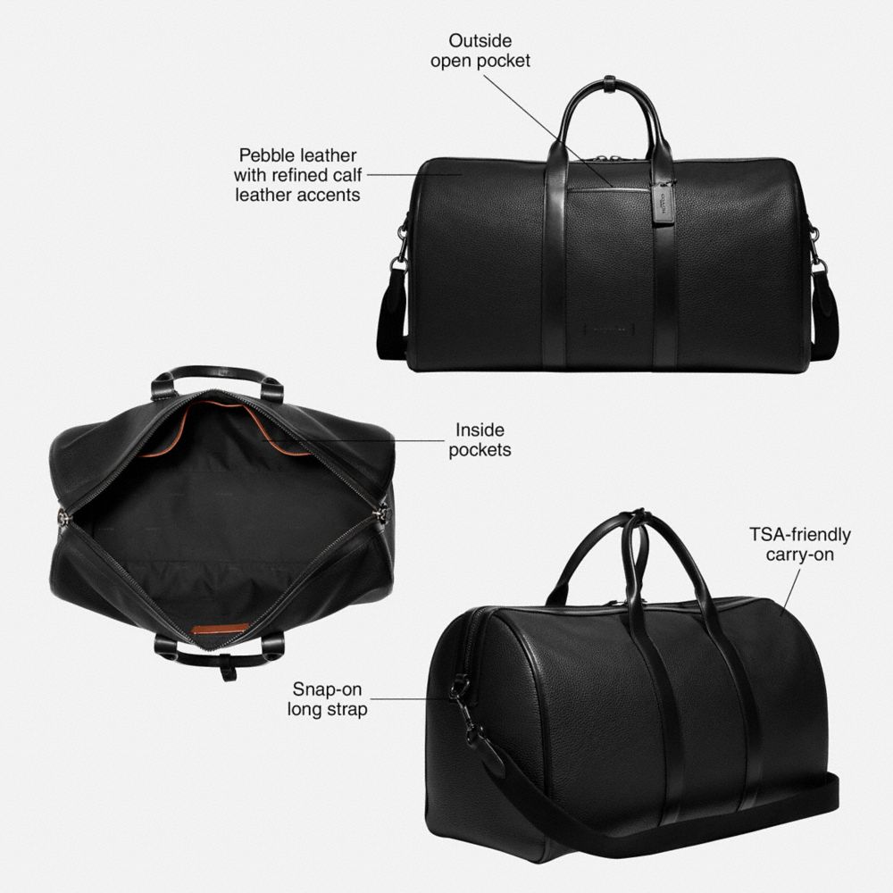 Férfi COACH® Gotham Duffle Táska Fekete Réz | HUCTQ225