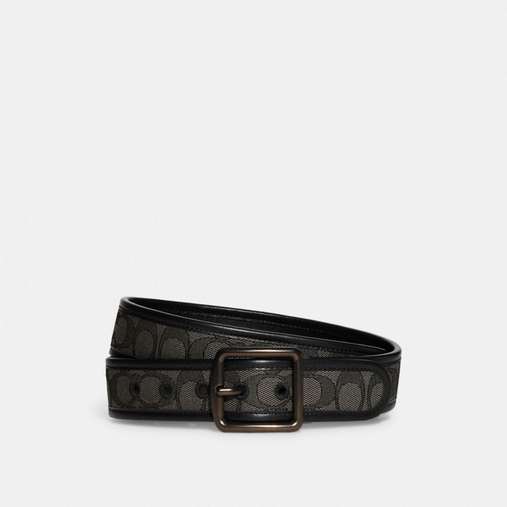 Férfi COACH® Harness Buckle, 38 Mm Öv Fekete | HUILS263