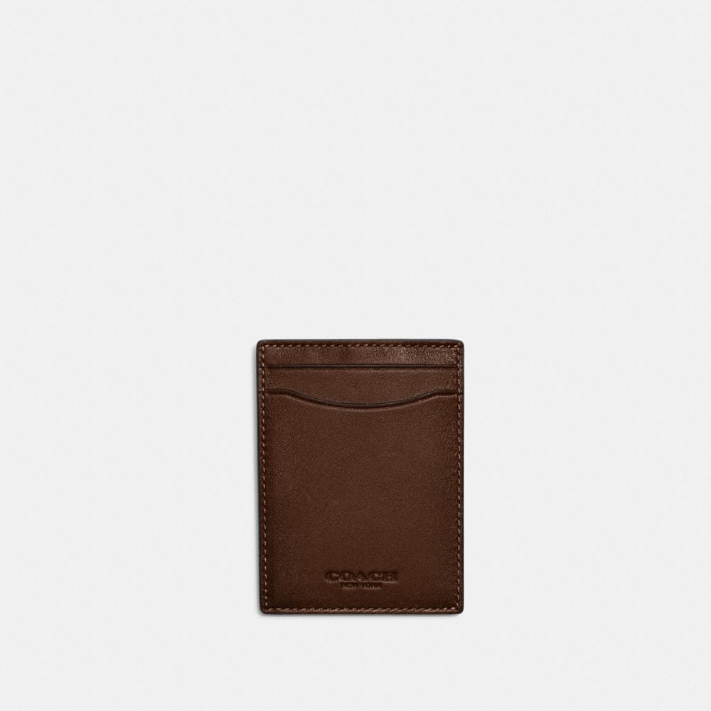 Férfi COACH® Money Clip Kártyatok Kávé | HUWNT202