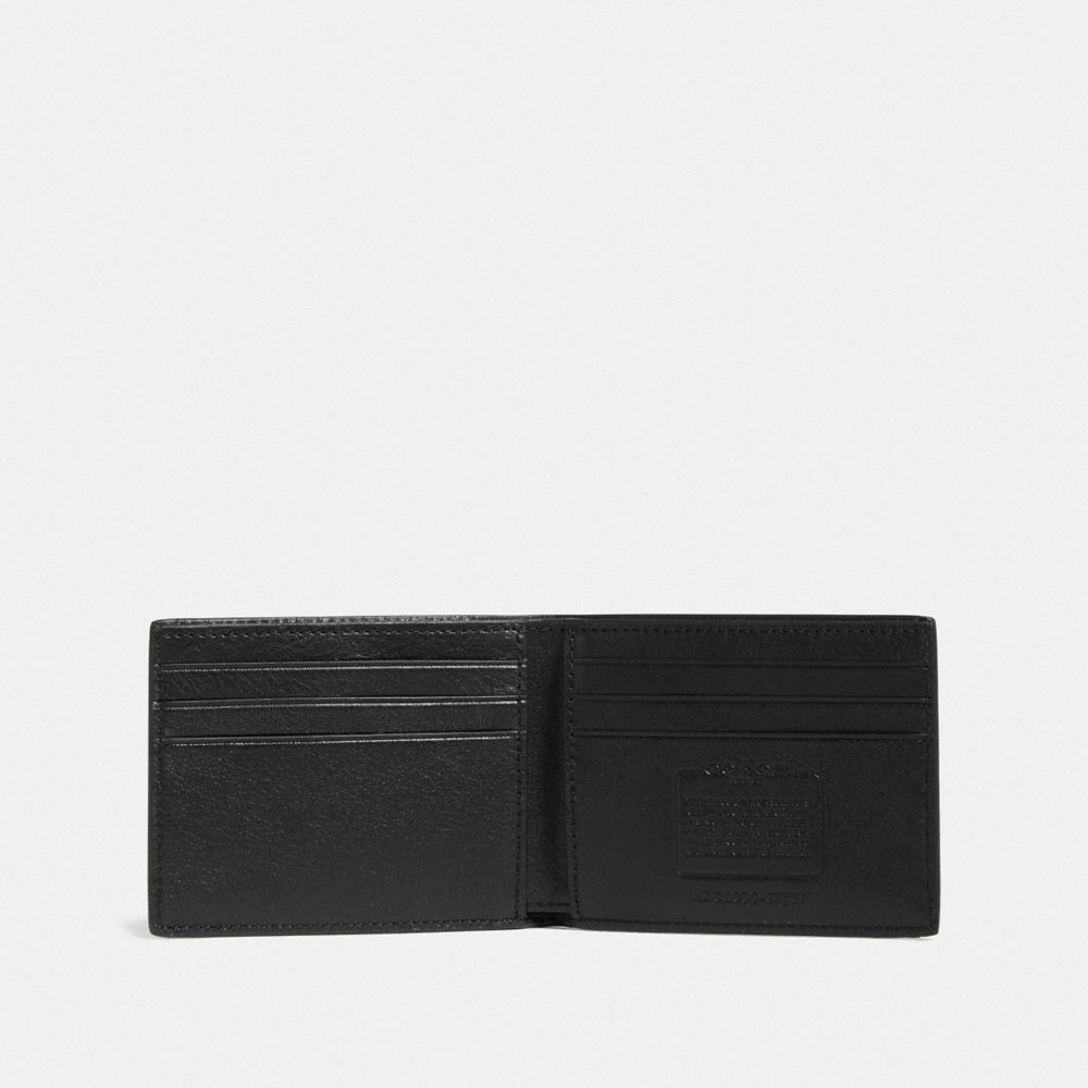 Férfi COACH® Slim Billfold Pénztárca Fekete | HUOKV247