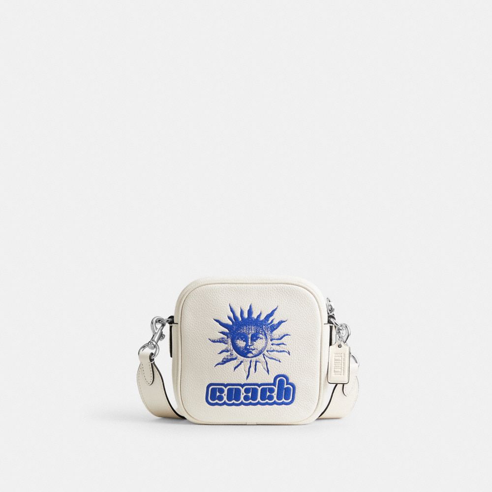 Férfi COACH® The Lil Nas X Drop Camera Bag Crossbody Táska Kék | HUZUM223