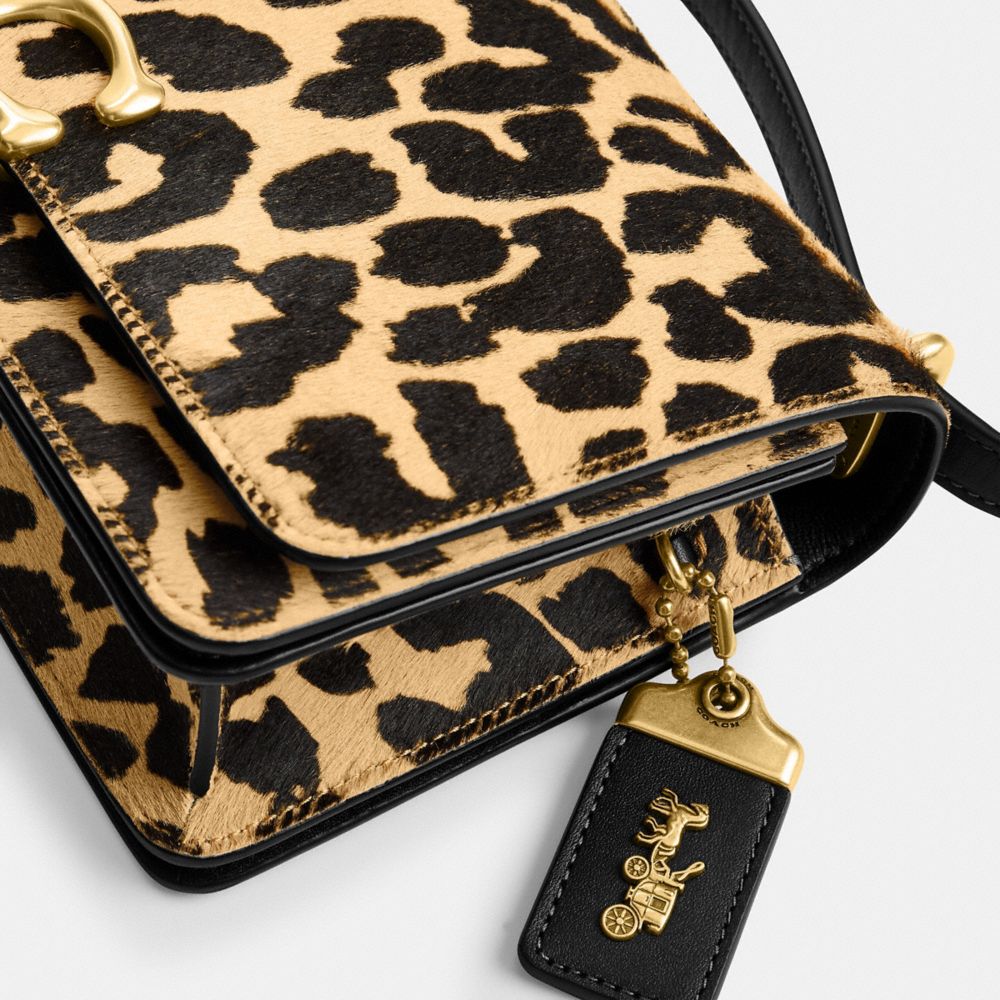 Női COACH® Bandit In Haircalf With Leopard Print Válltáska Leopárd | HUXYF859