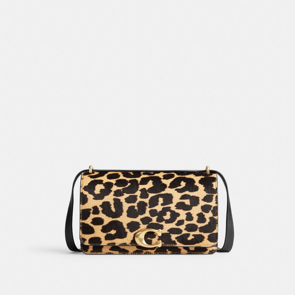 Női COACH® Bandit In Haircalf With Leopard Print Válltáska Leopárd | HUXYF859