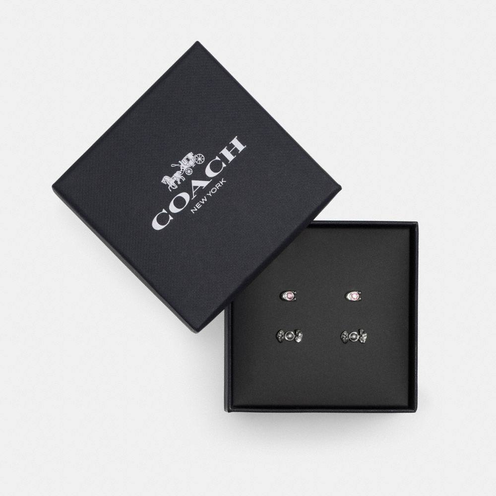 Női COACH® Candy And Bow Stud Set Earring Színes | HUVRJ538