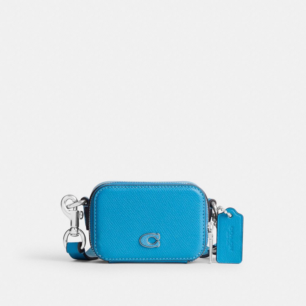 Női COACH® Crossbody Pouch Crossbody Táska Kék | HUYXJ781