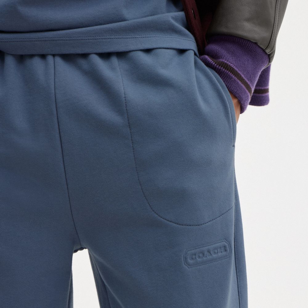 Női COACH® Essential Solid Joggers Nadrág Kék | HUAHD453