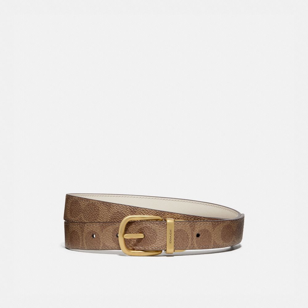 Női COACH® Harness Buckle Reversible, 25 Mm Öv Barna | HUOKM628