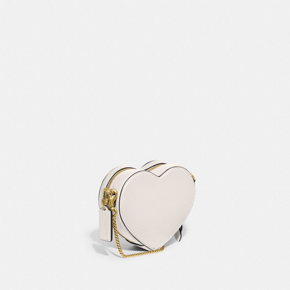 Női COACH® Heart 14 Crossbody Táska Fehér | HUAHC786