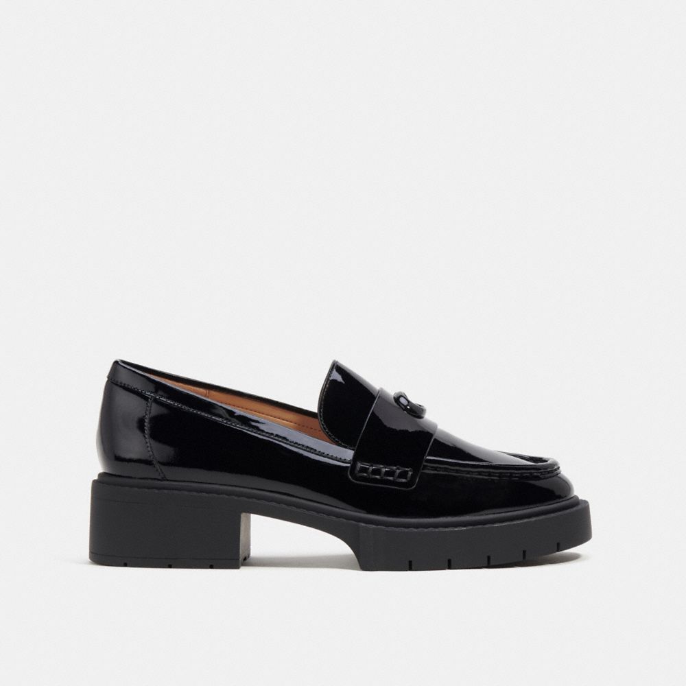 Női COACH® Leah Loafer Fekete | HUCTY338