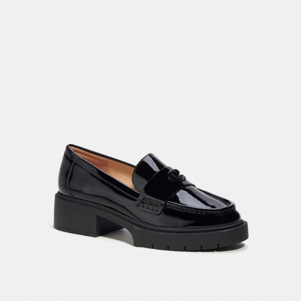 Női COACH® Leah Loafer Fekete | HUCTY338