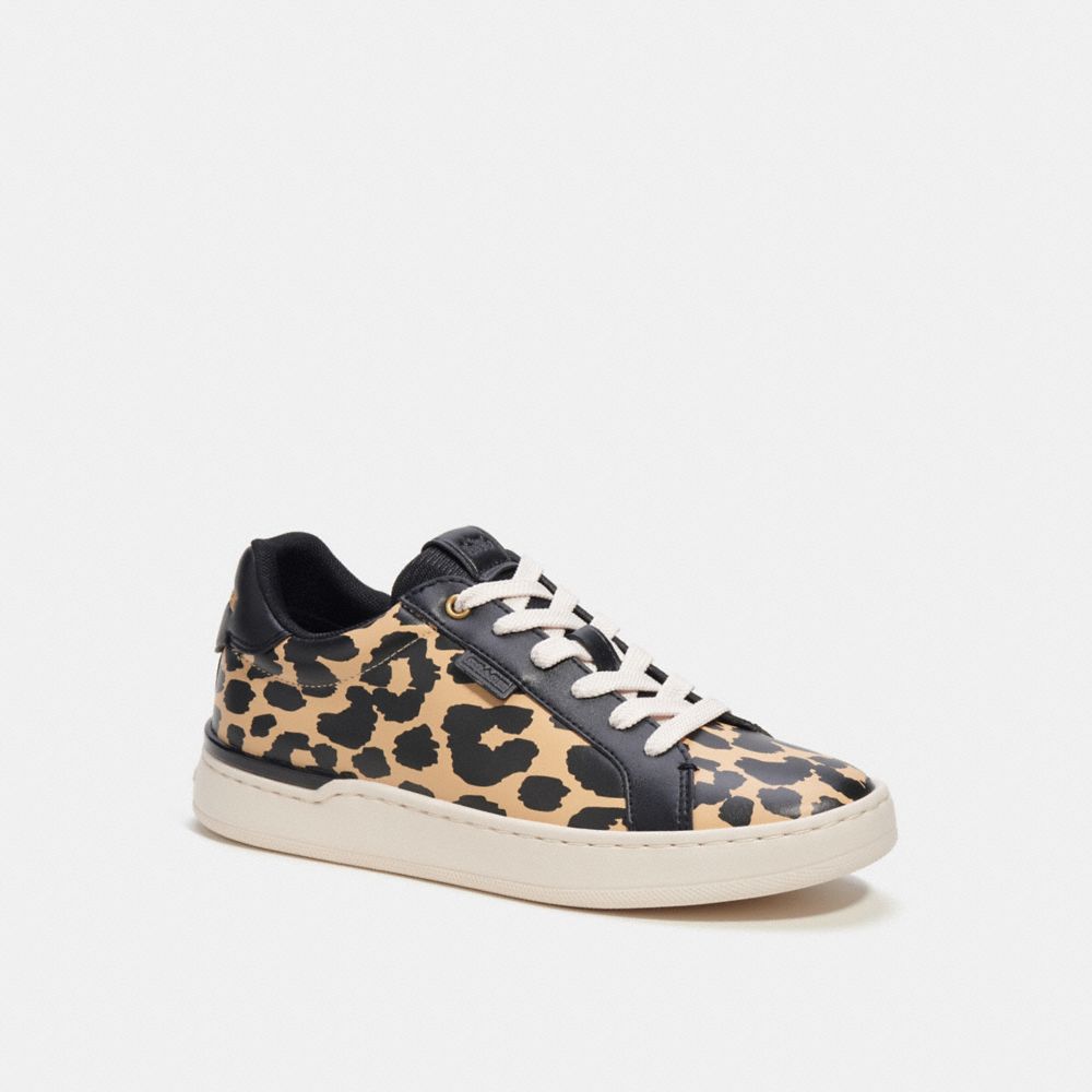 Női COACH® Lowline Low Top With Print Sportcipő Leopárd | HULIL378