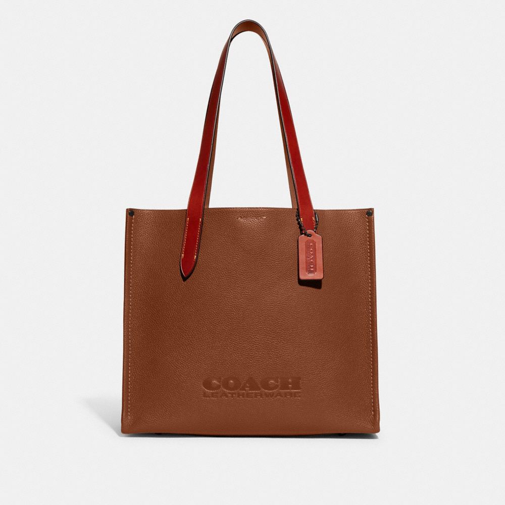 Női COACH® Relay 34 Tote Kávé | HUOKF940