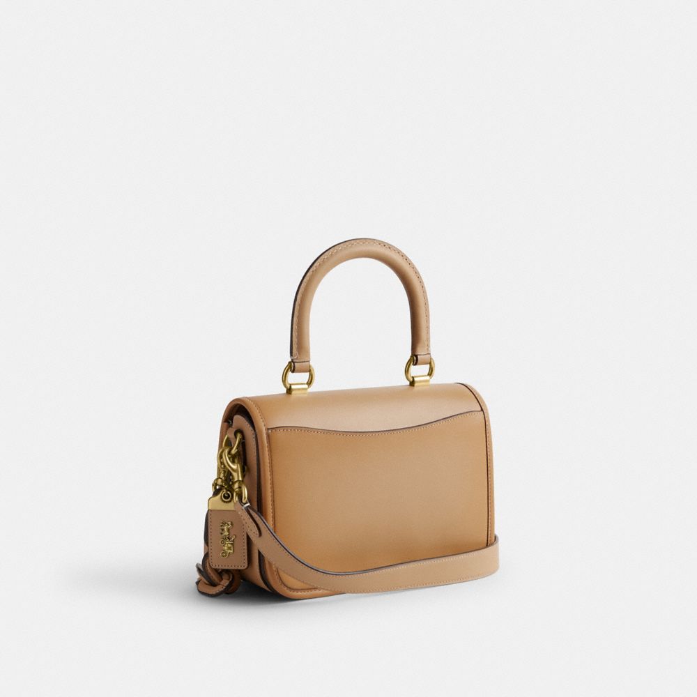 Női COACH® Rogue Top Handle Kézitáska Bézs | HUZUW847