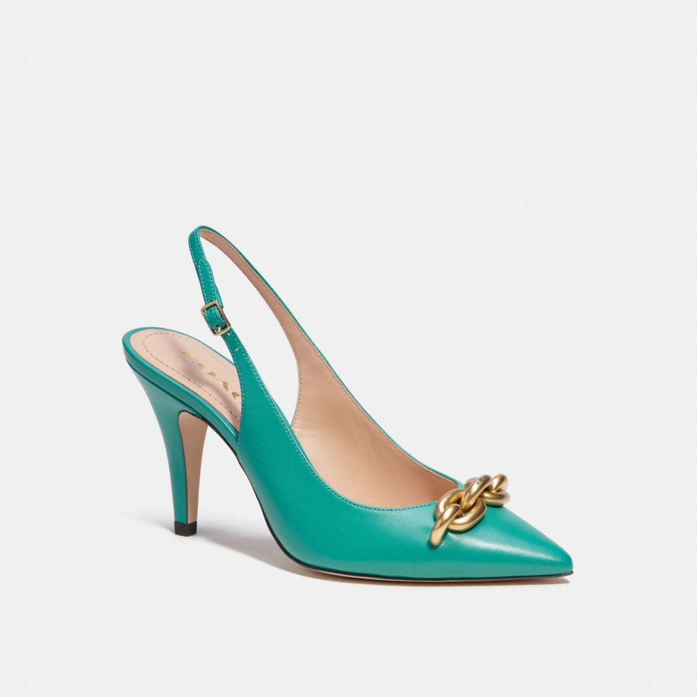 Női COACH® Sadie Slingback Pump Szandál Világos Zöld | HUEBN357