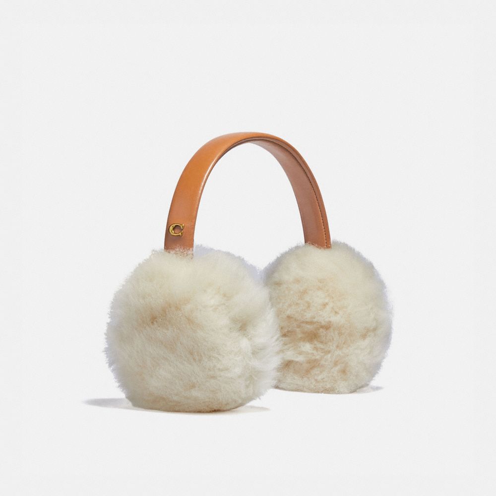 Női COACH® Shearling Earmuffs Kalap Fehér | HUVRD642