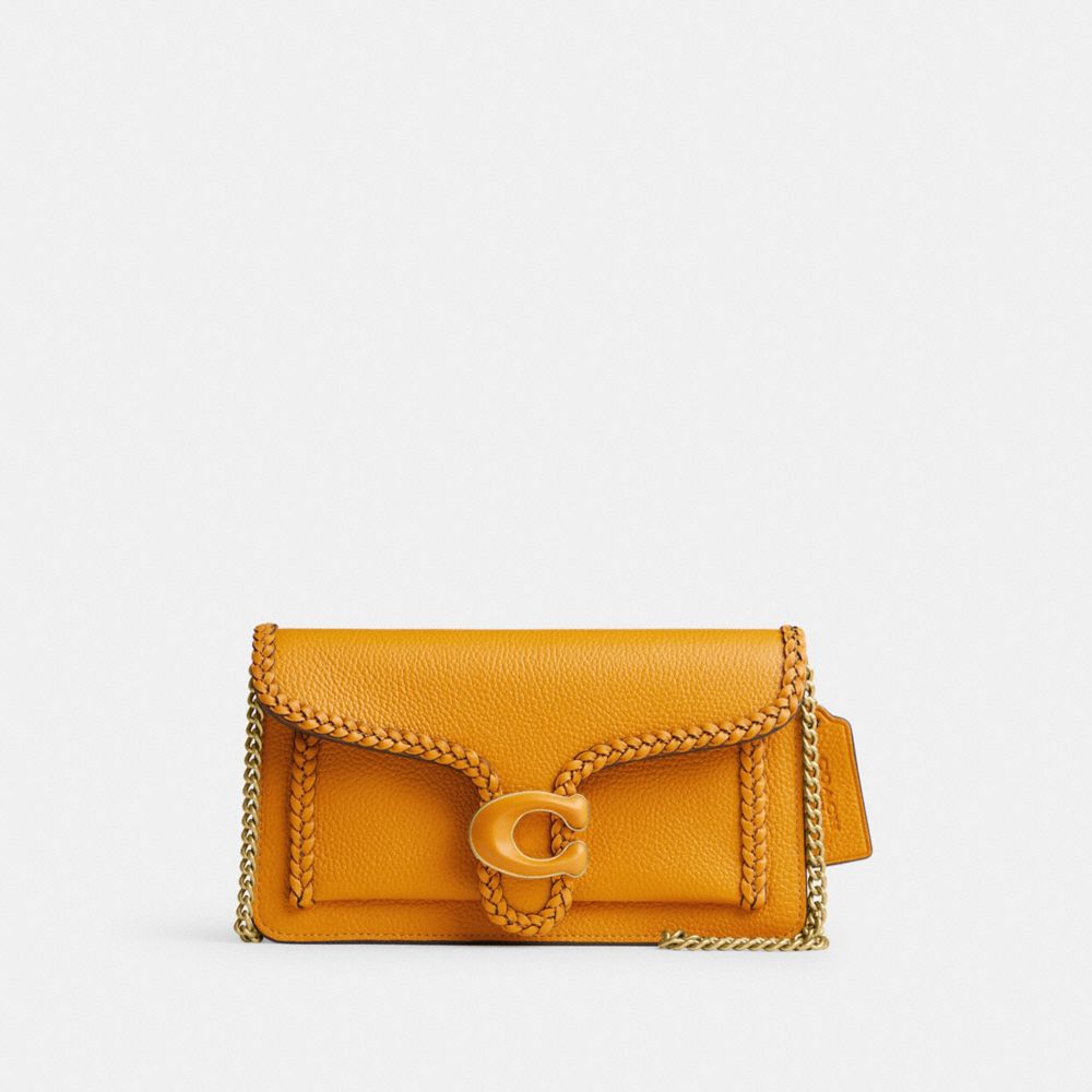 Női COACH® Tabby Chain With Braid Clutch Sárga | HUDFM763