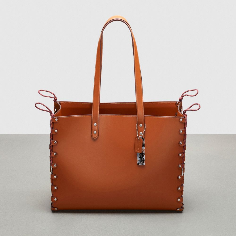 Női COACH® The Re Laceable: Large Tote Barna | HUDFK944