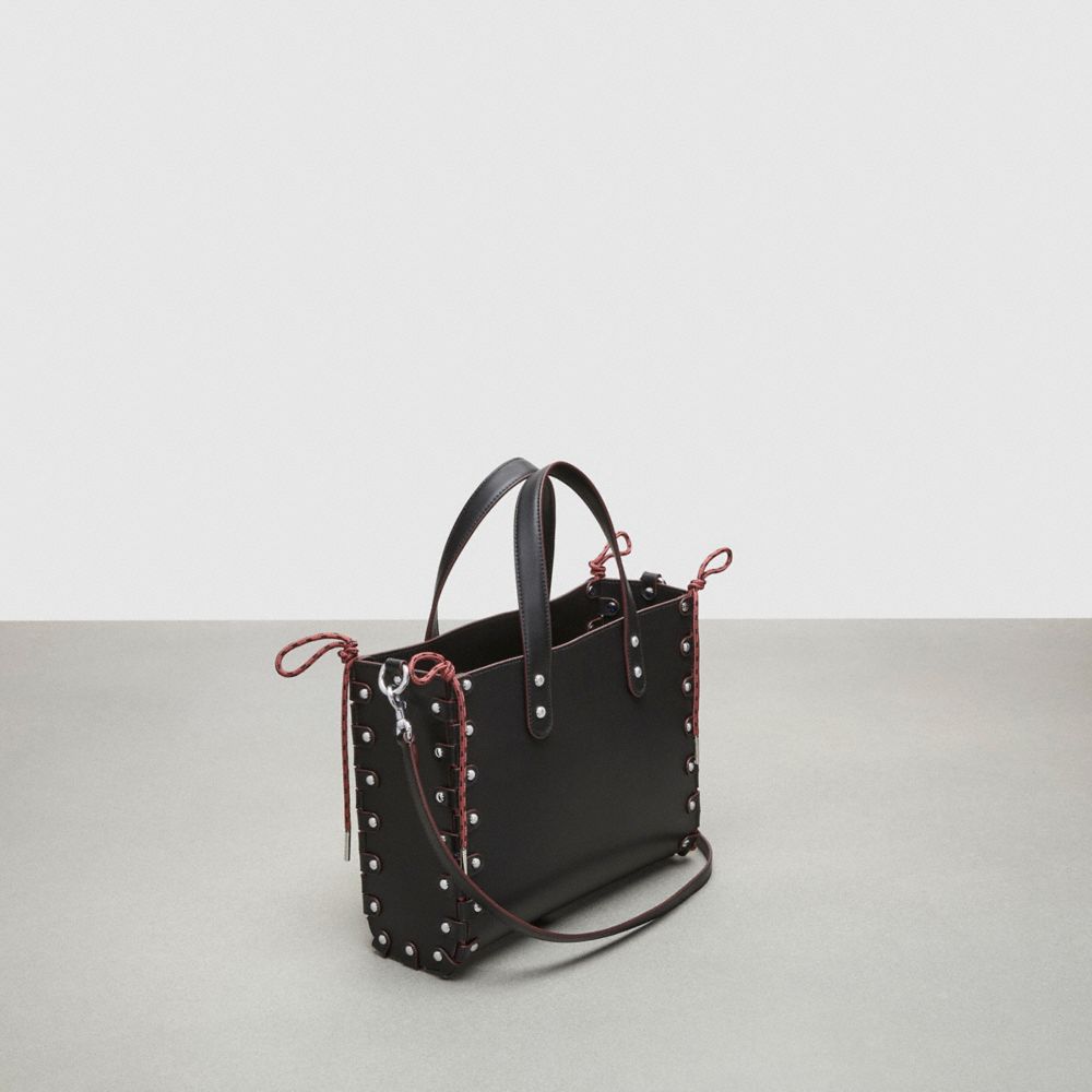 Női COACH® The Re Laceable: Medium Tote Fekete | HUFDL945