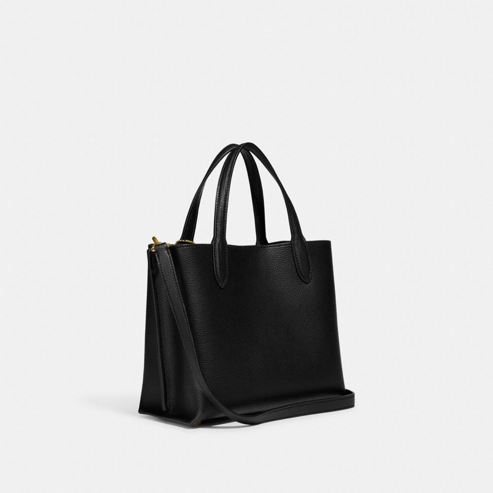 Női COACH® Willow 24 Tote Fekete | HULIB950