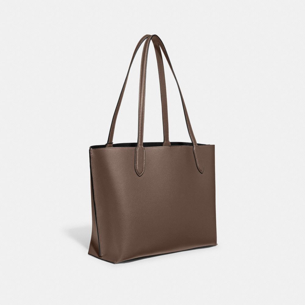 Női COACH® Willow Tote Sötétszürke | HUHAX947