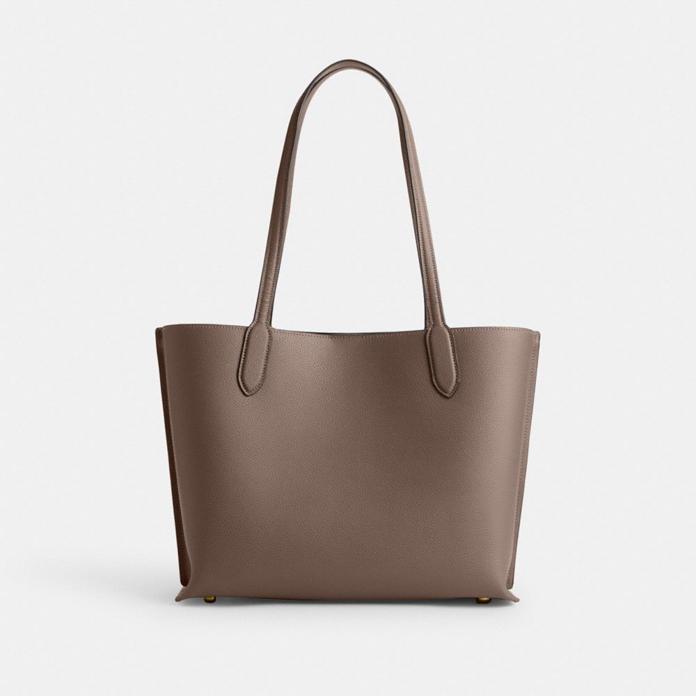 Női COACH® Willow Tote Sötétszürke | HUHAX947