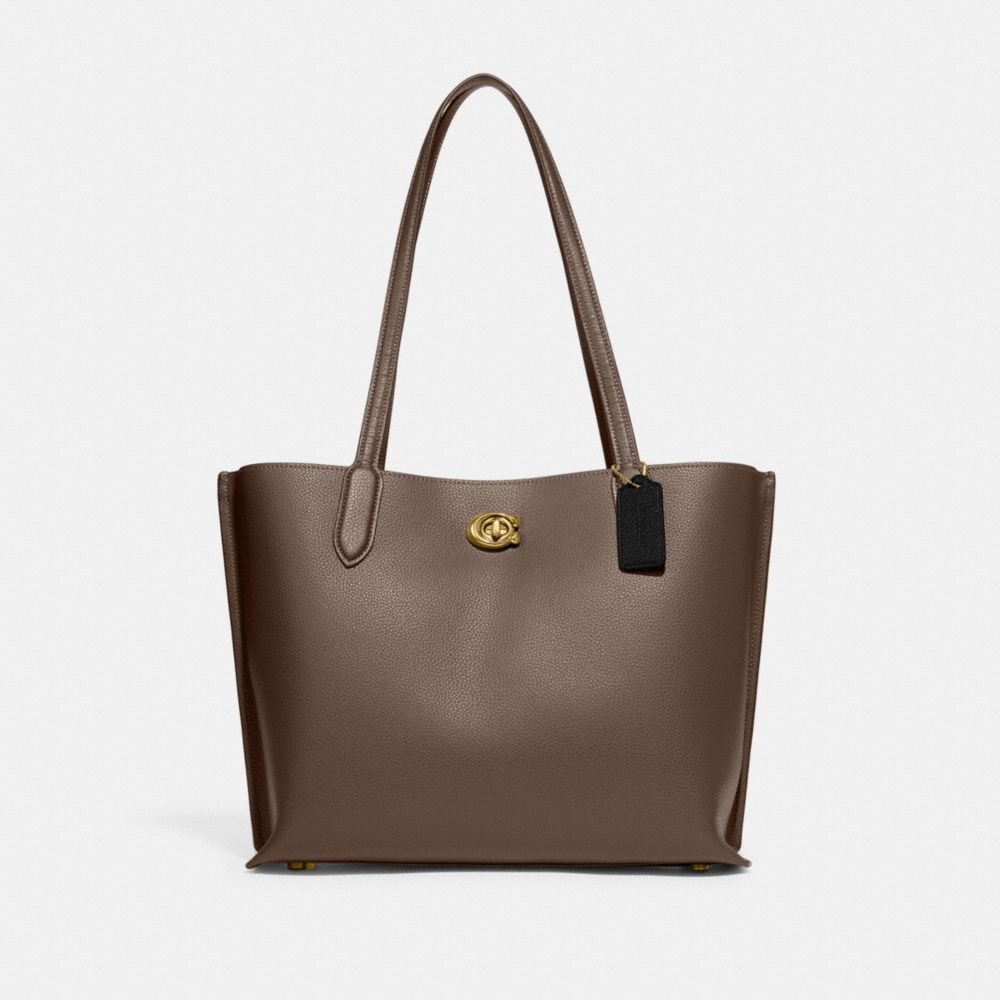 Női COACH® Willow Tote Sötétszürke | HUHAX947