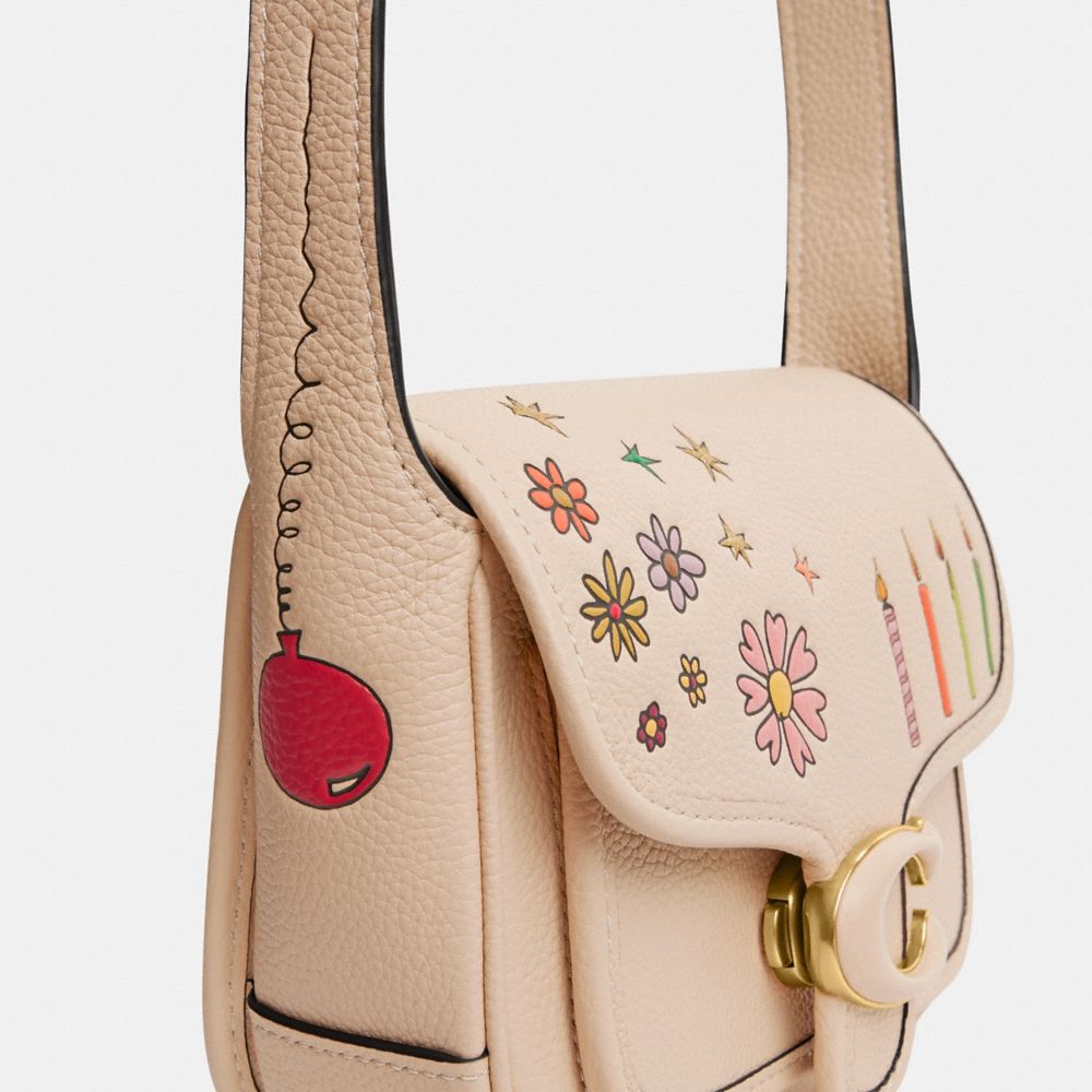 Női COACH® X Observed By Us Tabby Messenger 19 Crossbody Táska Fehér Színes | HUPJM818